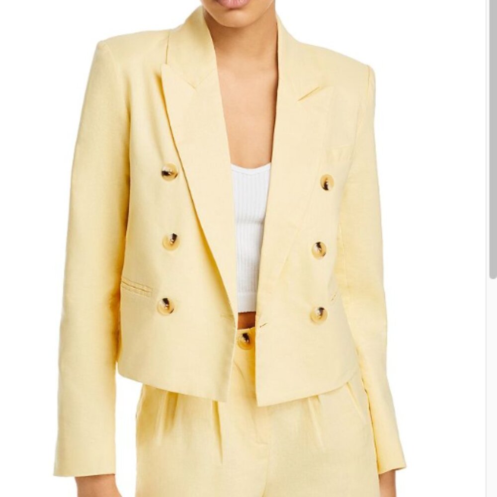 AQUA Cropped Blazer (NEW w/tag): XS